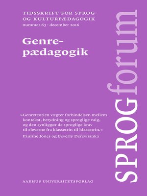 cover image of Genrepædagogik